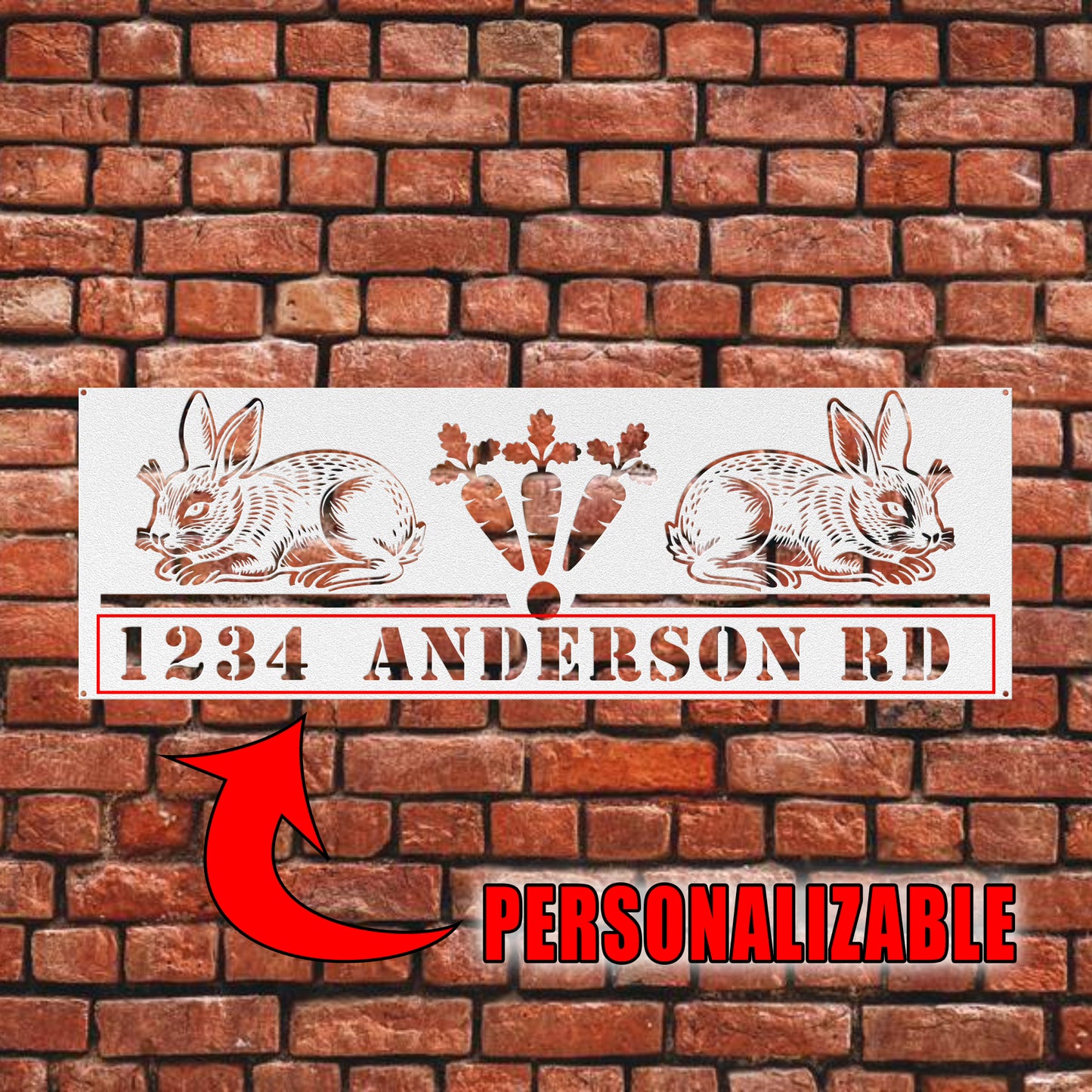 Bunny Address Sign