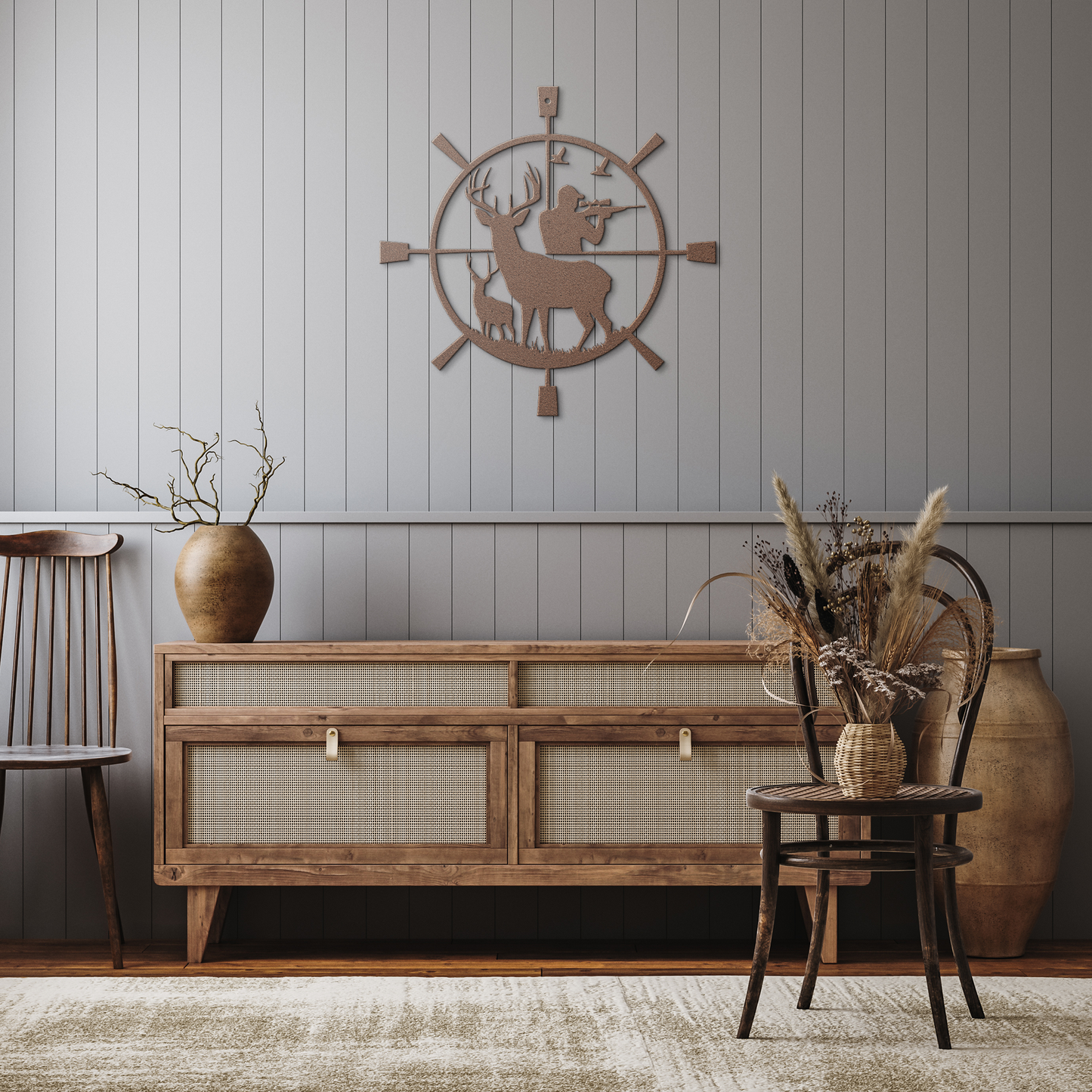Deer_Wheel_Sign_Copper_Rustic_Hallway_Mockup.png